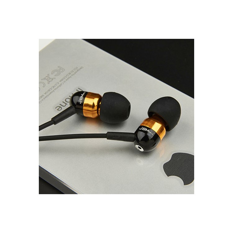 Gold JBMMJ-A8 3.5mm Noise Elimination In-ear Headphone w/ Mic for iPhone Samsung HTC LG MP3 MP4 etc-7