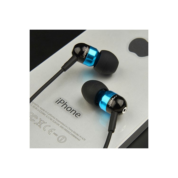 Blue JBMMJ-A8 3.5mm Noise Elimination In-ear Earphone w/ Mic for iPhone Samsung HTC LG MP3 MP4 etc-6