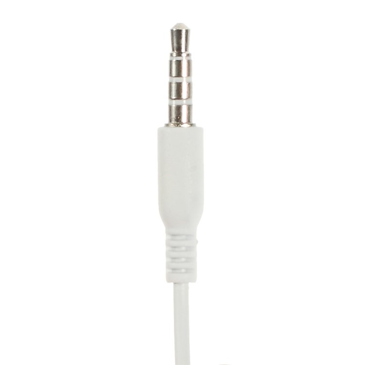 Langston Q1 3.5mm Stereo Earphone Headset w/ Mic for iPhone iPad Samsung HTC - White-4