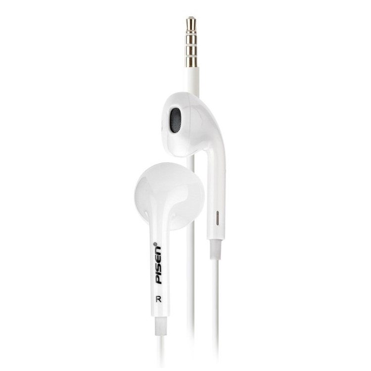 Pisen G203 3.5mm Jack HIFI Stereo Earphone with Mic for Samsung Series-1
