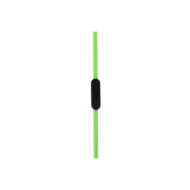 Green 3.5mm Male to Male 1.2m Flat Auxiliary Audio Cables w/ Mic, Supports iPhone, iPad, Samsung, HTC etc-3