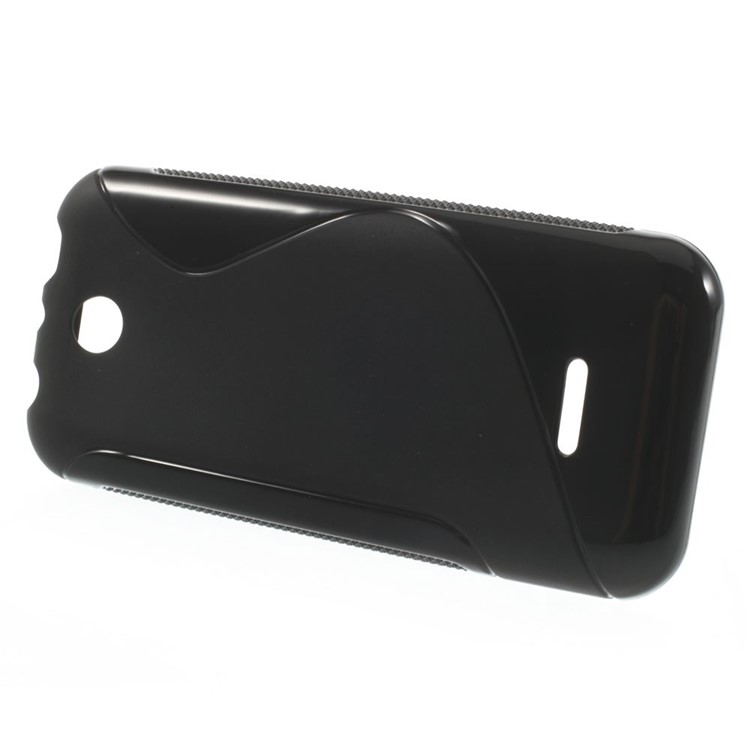 S Line Curve TPU Case Cover for Nokia 225 / 225 Dual SIM - Black-2