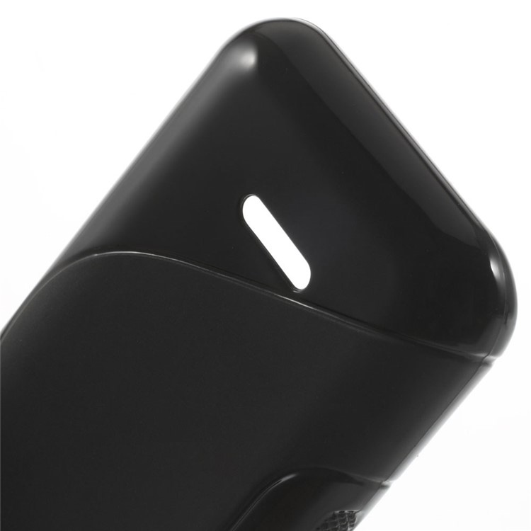 S Line Curve TPU Case Cover for Nokia 225 / 225 Dual SIM - Black-4