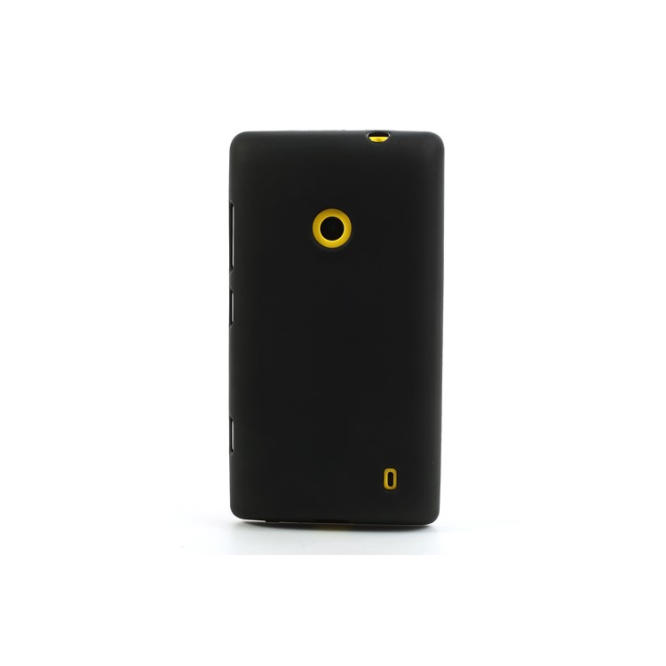 Black Matte Flexible Jelly TPU Case for Nokia Lumia 520-2