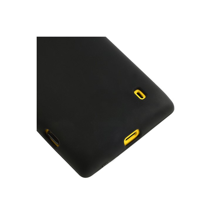 Black Matte Flexible Jelly TPU Case for Nokia Lumia 520-4