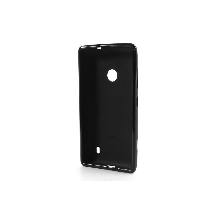 Black Matte Flexible Jelly TPU Case for Nokia Lumia 520-5