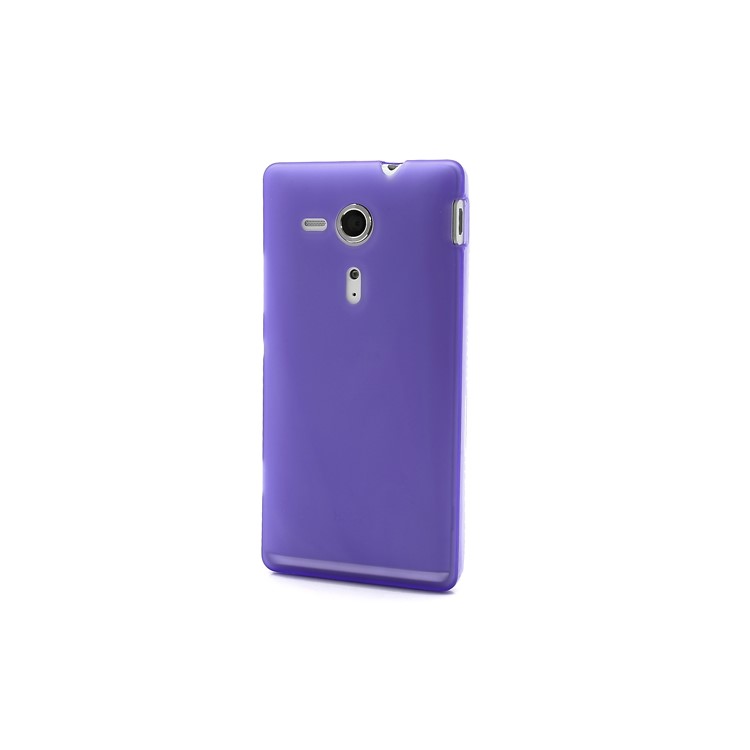 Double-side Matte Jelly TPU Case for Sony Xperia SP C5303 C5302 C5306 M35h - Purple-2