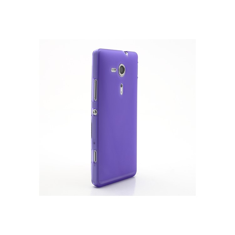 Double-side Matte Jelly TPU Case for Sony Xperia SP C5303 C5302 C5306 M35h - Purple-4