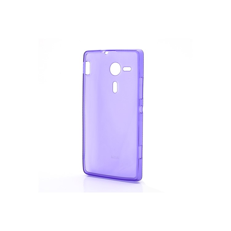 Double-side Matte Jelly TPU Case for Sony Xperia SP C5303 C5302 C5306 M35h - Purple-5