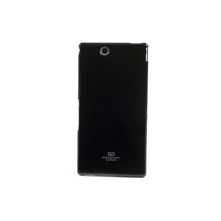 Mercury Glittery Powder TPU Gel Jelly Case for Sony Xperia Z Ultra C6806 C6802 C6833 - Black-2