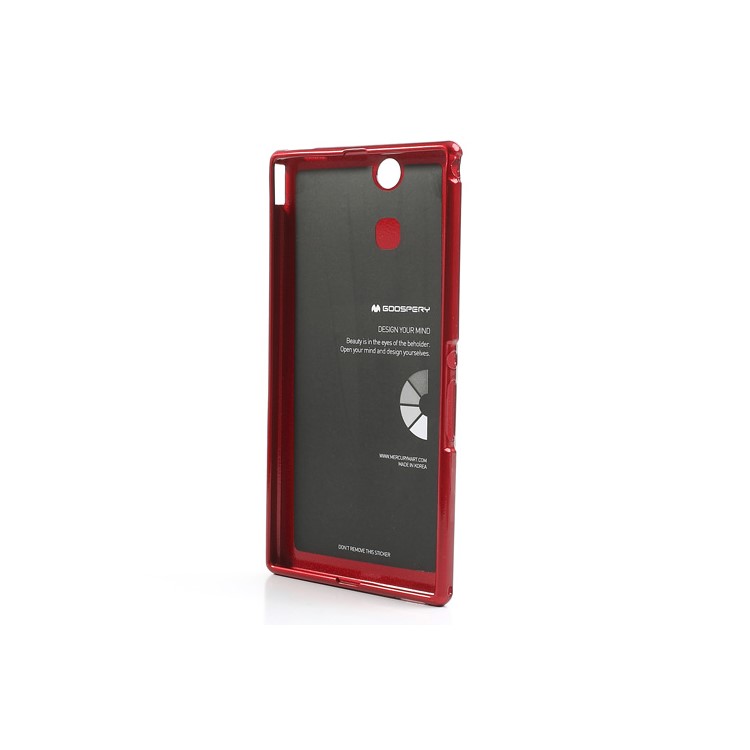 Mercury Glittery Powder TPU Gel Case for Sony Xperia Z Ultra C6806 C6802 C6833 - Red-6