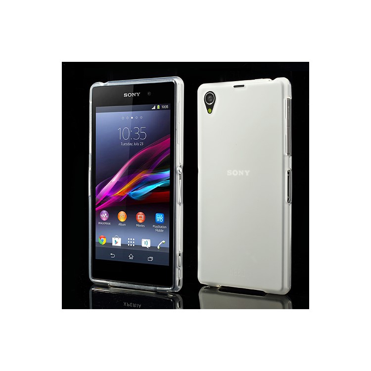 Double-sided Matte TPU Case for Sony Xperia Z1 Honami C6903 C6906 C6902 C6943 L39h - Transparent-1