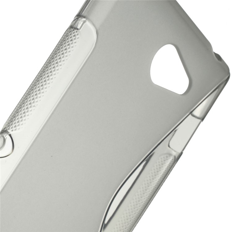 Grey S Shape Gel TPU Case for Sony Xperia M2 D2303 / M2 Dual D2302-4