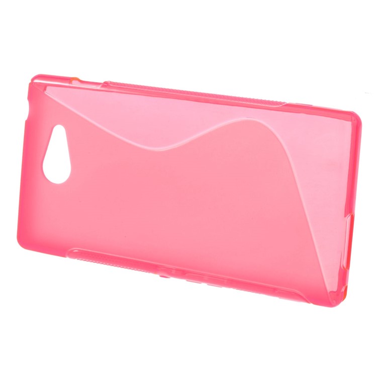 Rose S Shape Gel TPU Cover for Sony Xperia M2 D2303 / M2 Dual D2302-2