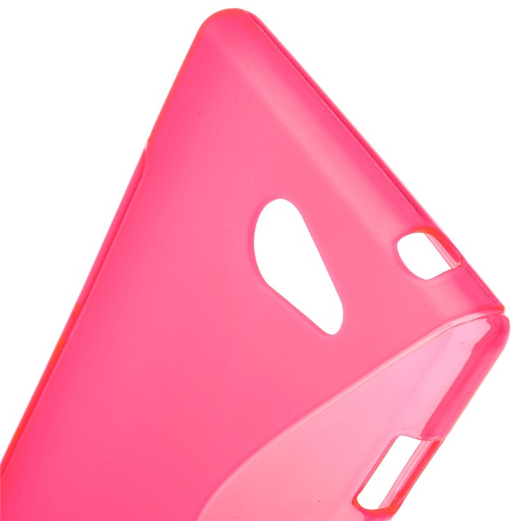 Rose S Shape Gel TPU Cover for Sony Xperia M2 D2303 / M2 Dual D2302-5