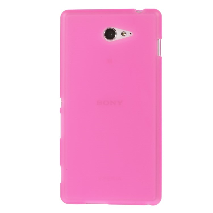 Rose Double-sided Frosted Flex TPU Case for Sony Xperia M2 D2303 / M2 Dual D2302-2