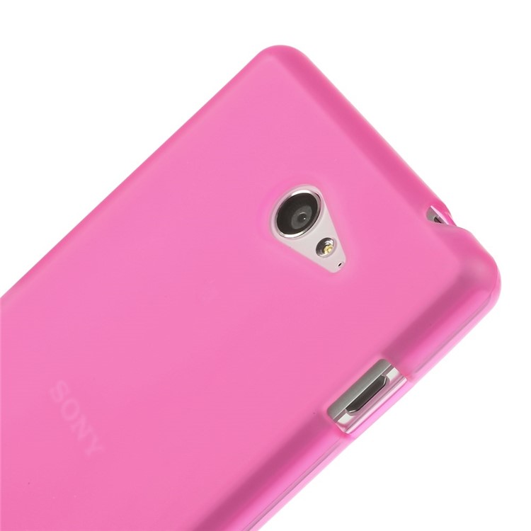 Rose Double-sided Frosted Flex TPU Case for Sony Xperia M2 D2303 / M2 Dual D2302-4