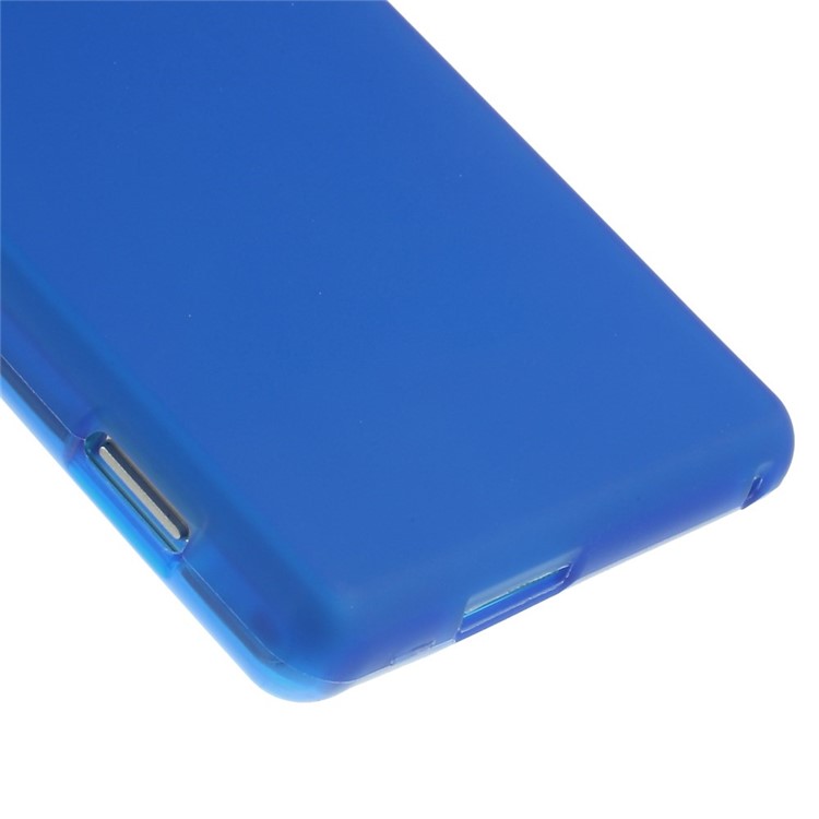Dark Blue Double-sided Frosted TPU Gel Case for Sony Xperia M2 D2303 / M2 Dual D2302-5