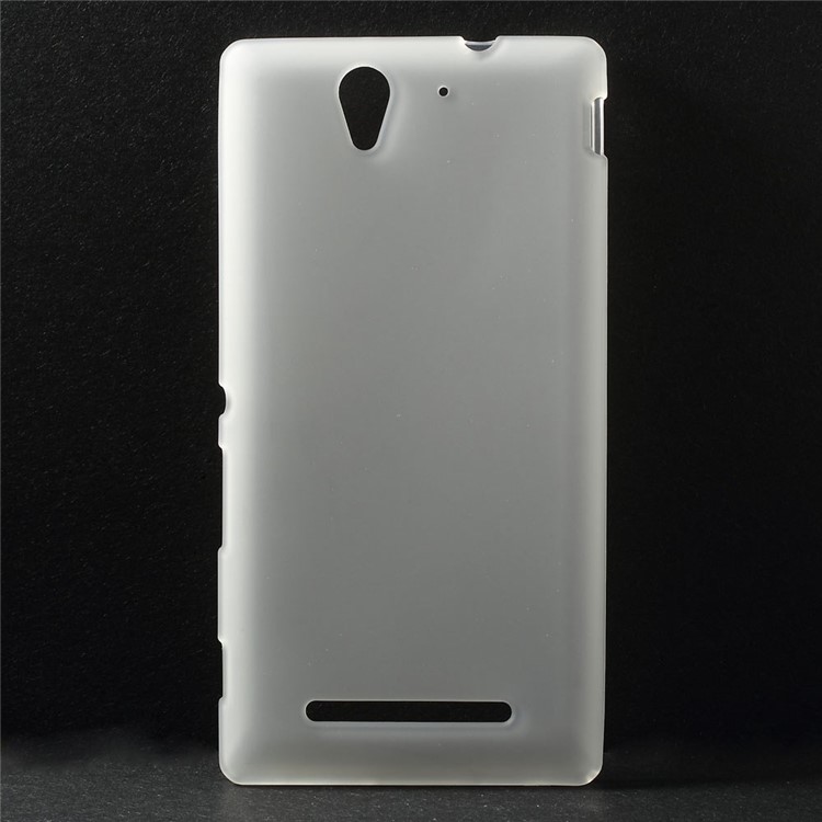 Matte Soft TPU Gel Case for Sony Xperia C3 D2533 / C3 Dual D2502 - White-1