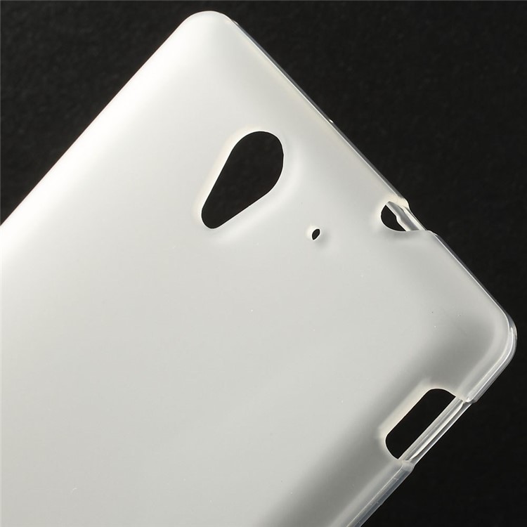 Matte Soft TPU Gel Case for Sony Xperia C3 D2533 / C3 Dual D2502 - White-4