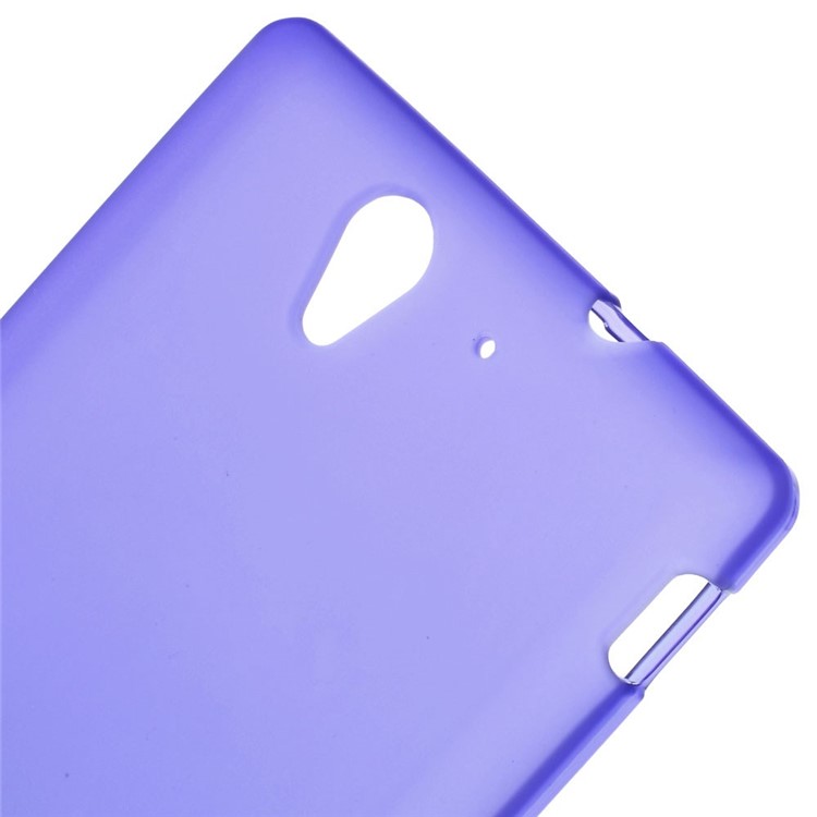 For Sony Xperia C3 D2533 / C3 Dual D2502 Matte TPU Gel Shell - Purple-4