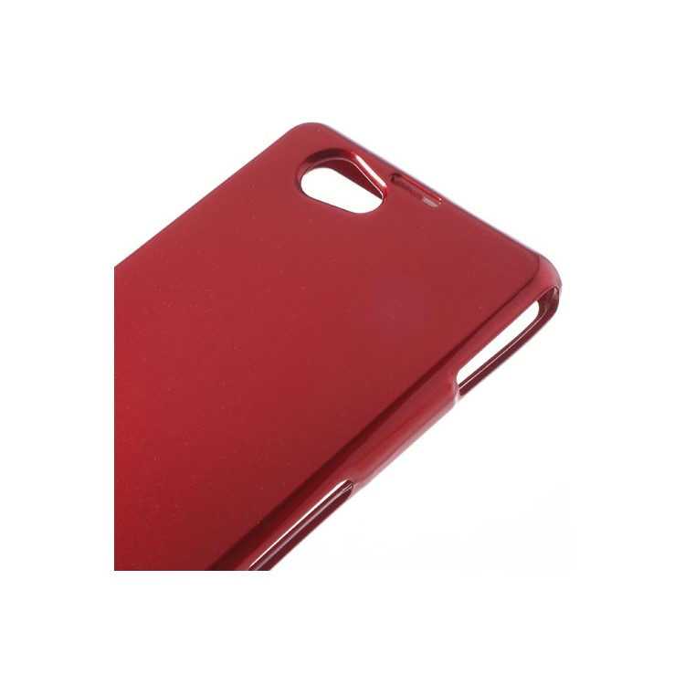 Mercury for Sony Xperia Z1 Compact D5503 Glittery Powder TPU Skin Cover - Red-4