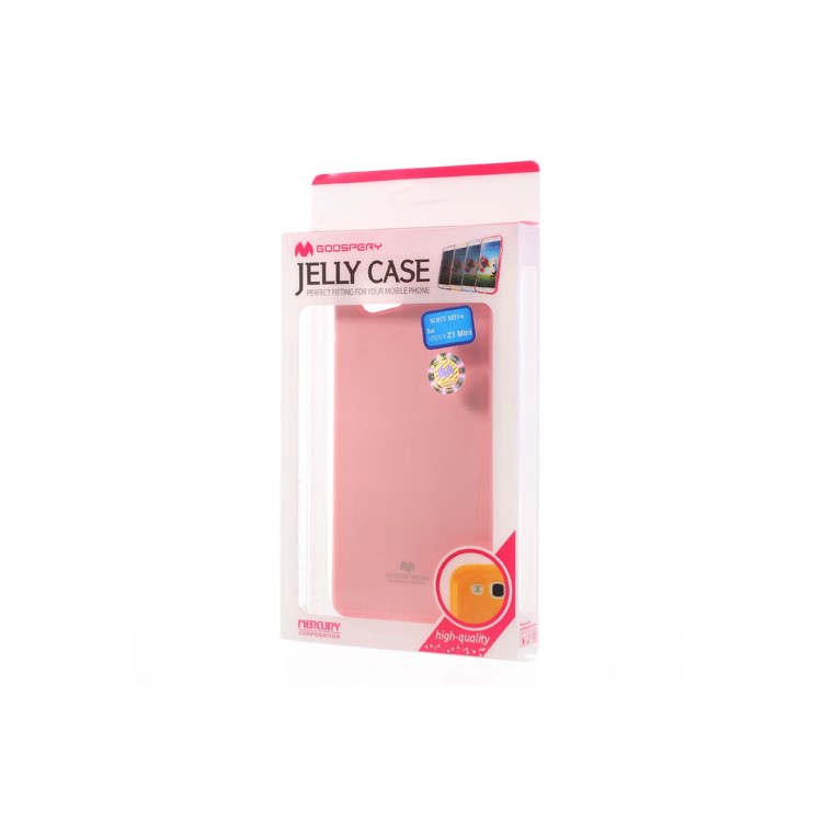 Mercury Glittery Powder Soft TPU Case for Sony Xperia Z1 Compact D5503 - Pink-6