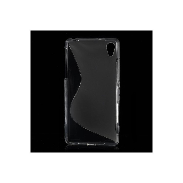 S Shape Protective TPU Case for Sony Xperia Z2 D6502 D6503 D6543 - Transparent-2