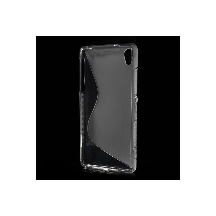 S Shape Protective TPU Case for Sony Xperia Z2 D6502 D6503 D6543 - Transparent-3