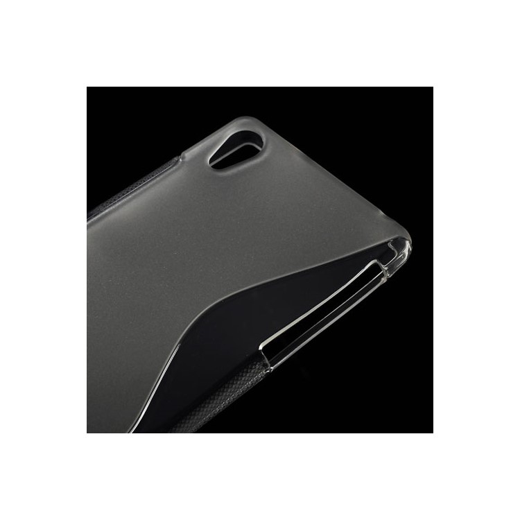 S Shape Protective TPU Case for Sony Xperia Z2 D6502 D6503 D6543 - Transparent-4