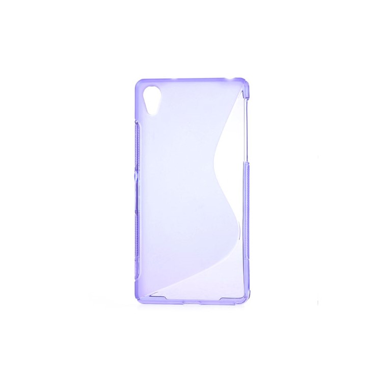 S-Curve TPU Protective Case for Sony Xperia Z2 D6502 D6503 D6543 - Purple-1