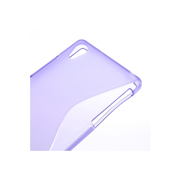 S-Curve TPU Protective Case for Sony Xperia Z2 D6502 D6503 D6543 - Purple-4