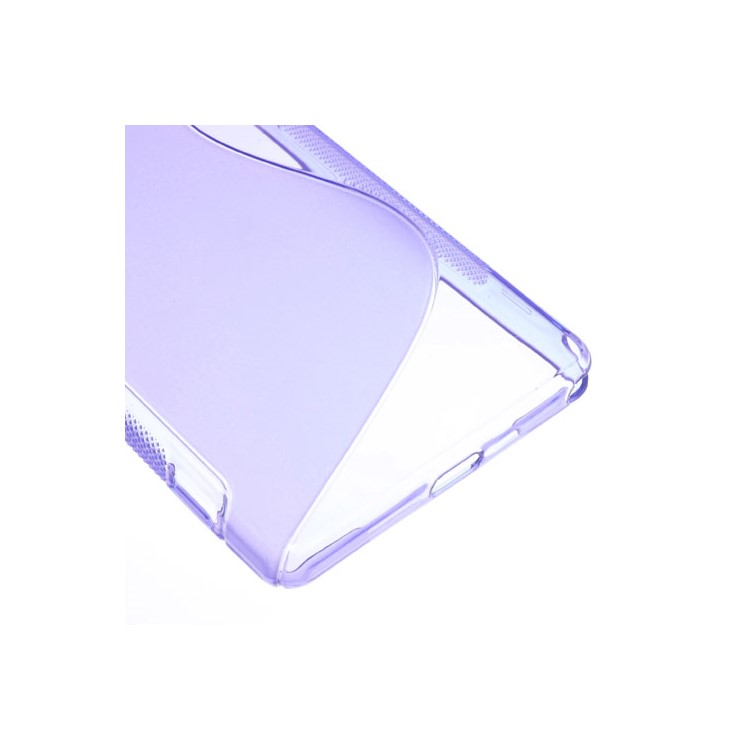 S-Curve TPU Protective Case for Sony Xperia Z2 D6502 D6503 D6543 - Purple-5