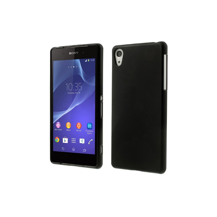 Black Frosted TPU Case for Sony Xperia Z2 D6502 D6503 D6543-1