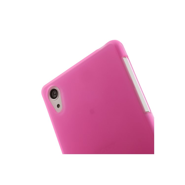 Rose Frosted TPU Skin Cover for Sony Xperia Z2 D6502 D6503 D6543-5