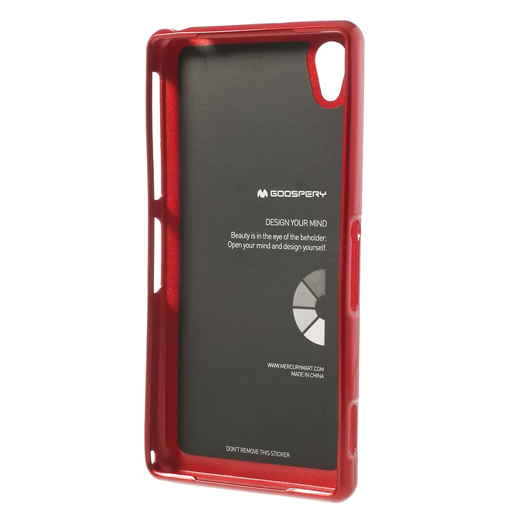 Red Mercury Goospery Pearl Powder TPU Jelly Case for Sony Xperia Z2 D6502 D6503 D6543-5