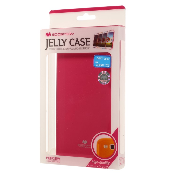 Rose Mercury Goospery Pearl Powder TPU Jelly Case for Sony Xperia Z2 D6502 D6503 D6543-6