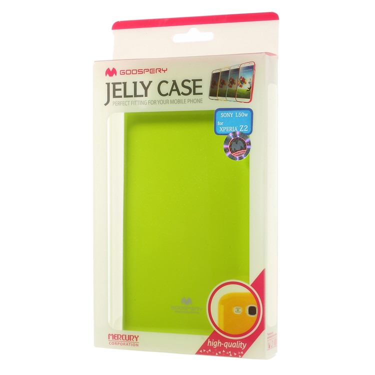 Green Mercury Glossy Pearl Powder TPU Jelly Cover for Sony Xperia Z2 D6502 D6503 D6543-6
