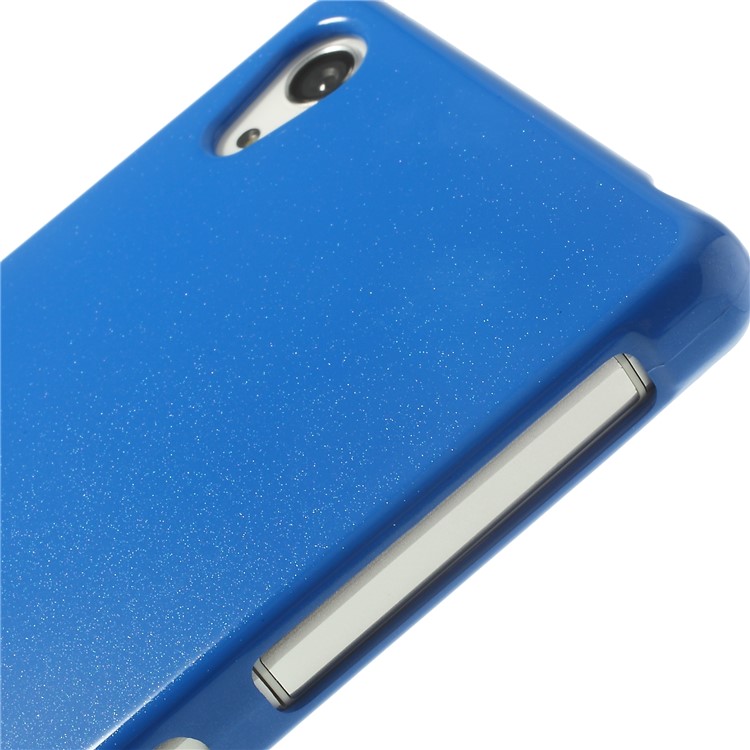 Dark Blue Mercury for Sony Xperia Z2 D6502 D6503 Shiny Pearl Powder TPU Gel Skin Cover-3