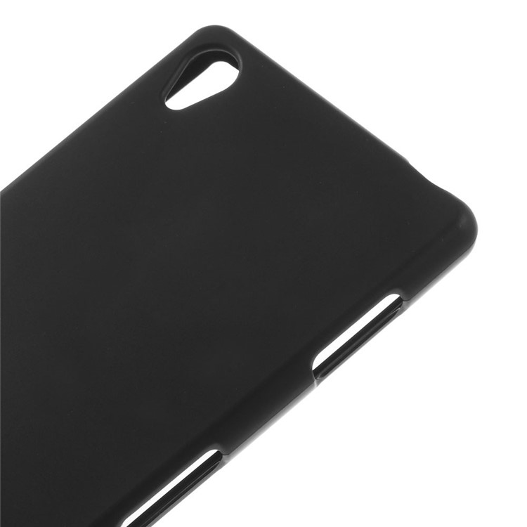Matte TPU Gel Skin Case for Sony Xperia Z3 D6653 D6603 - Black-3