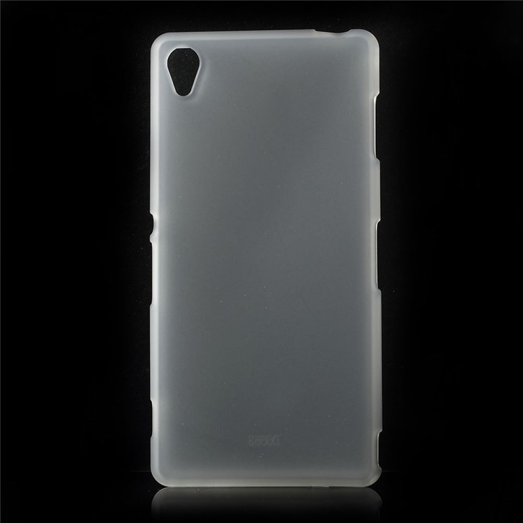 Matte TPU Gel Skin Case for Sony Xperia Z3 D6653 D6603 - Transparent-1