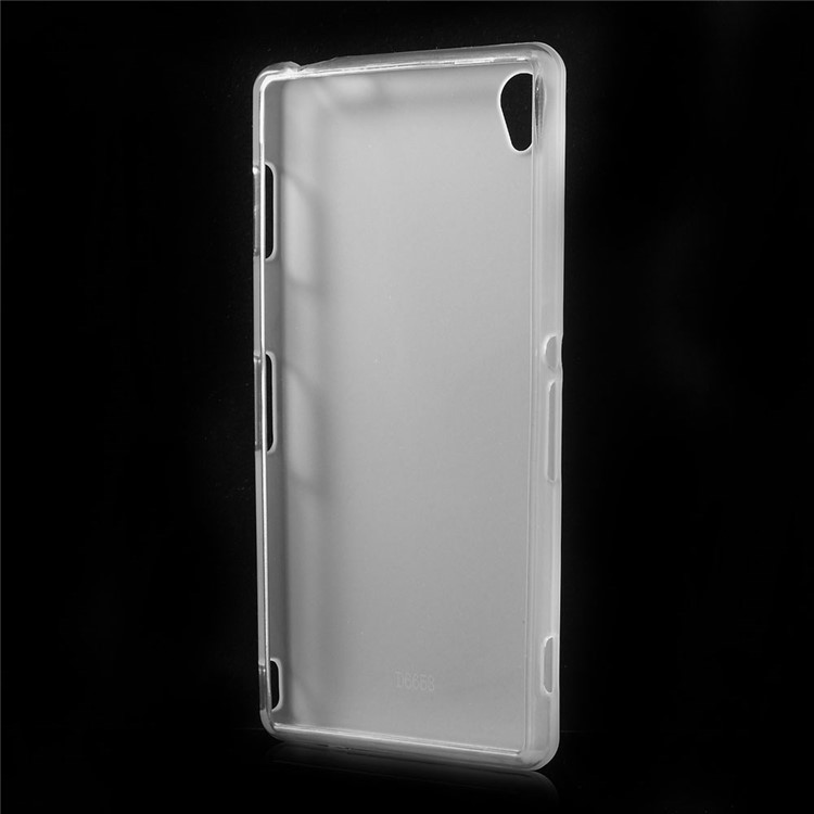 Matte TPU Gel Skin Case for Sony Xperia Z3 D6653 D6603 - Transparent-2