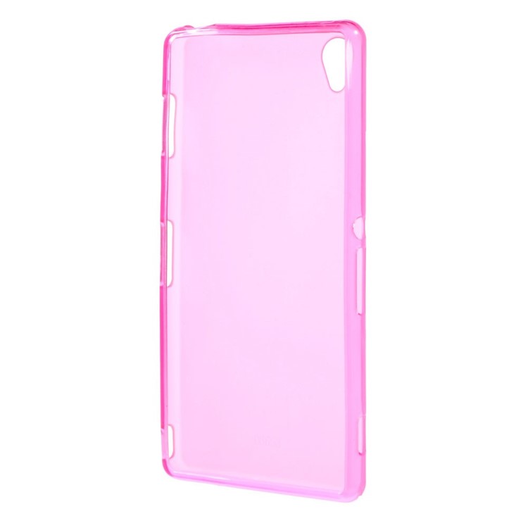 Matte TPU Gel Skin Cover for Sony Xperia Z3 D6653 D6603 - Rose-2