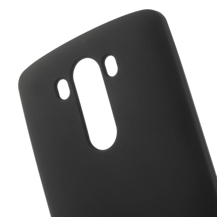 Black Double-sided Matte TPU Gel Case for LG G3 D850 LS990 (Glossy Edges)-4