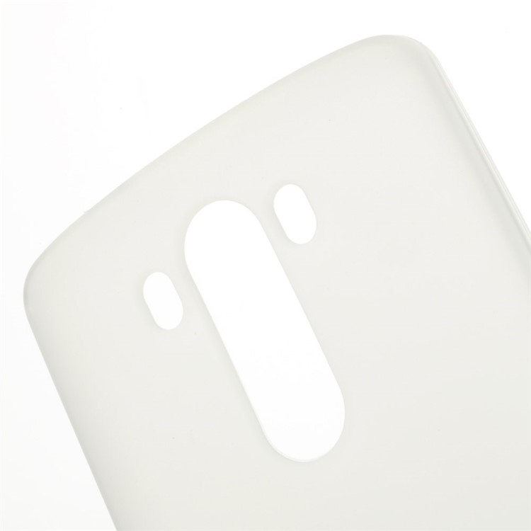 Transparent Double-sided Matte TPU Case for LG G3 D850 LS990 (Glossy Edges)-4