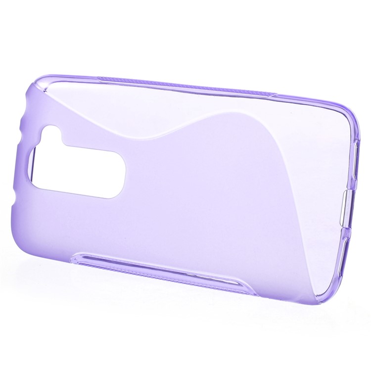 S-Curve TPU Case Accessory for LG G2 Mini D620 D618 - Purple-2
