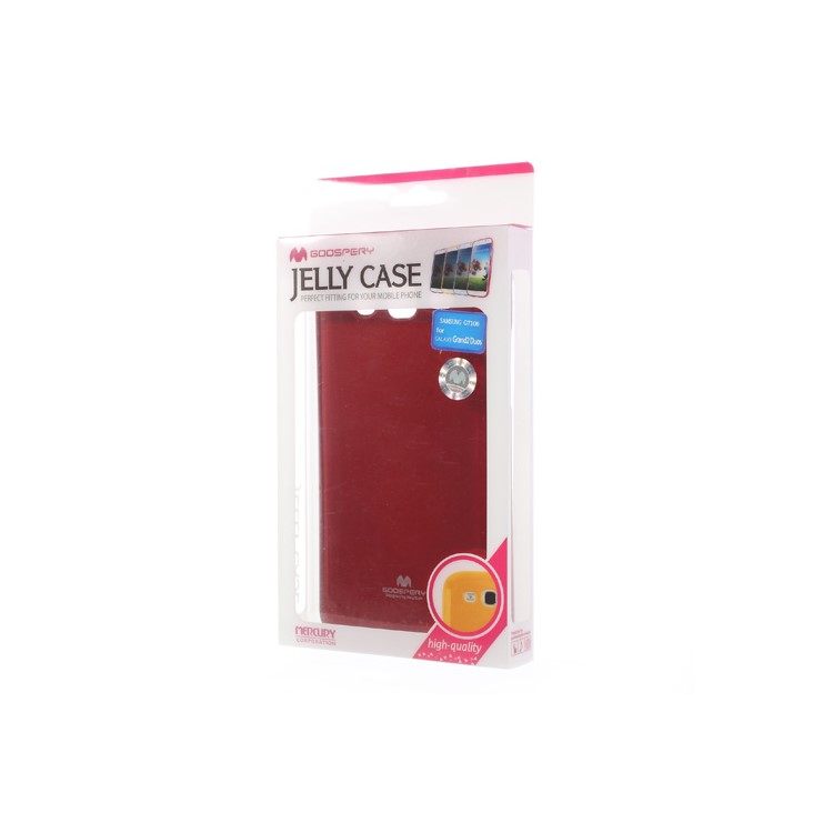 Red Mercury Glittery Powder TPU Cover Case for Samsung Galaxy Grand 2 Duos G7102 G7106-9
