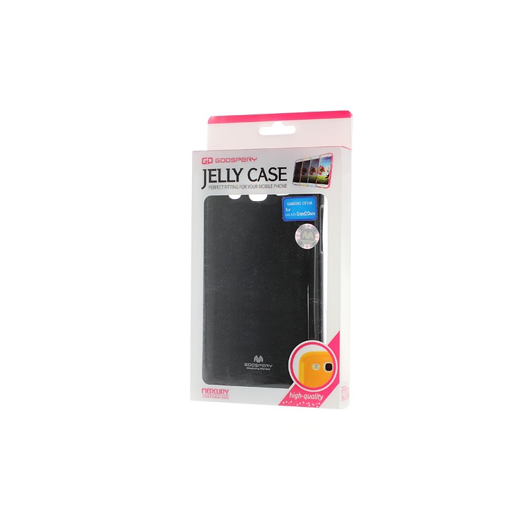 Black Mercury Glittery Powder TPU Skin Case for Samsung Galaxy Grand 2 Duos G7102 G7105-15