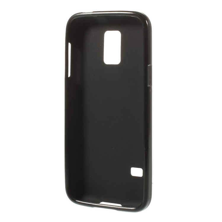 Frosted Anti-fingerprint TPU Gel Case for Samsung Galaxy S5 mini G800 - Black-2