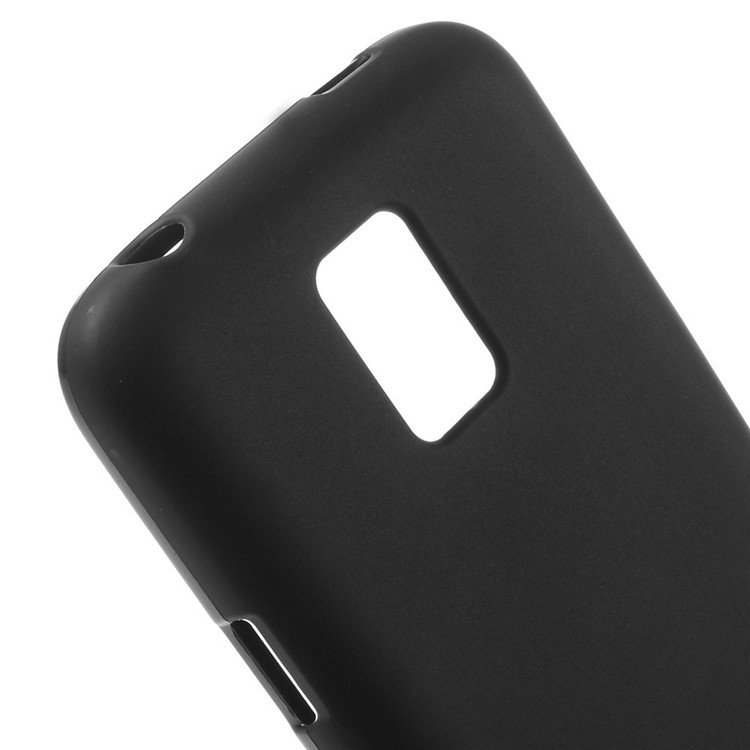 Frosted Anti-fingerprint TPU Gel Case for Samsung Galaxy S5 mini G800 - Black-3